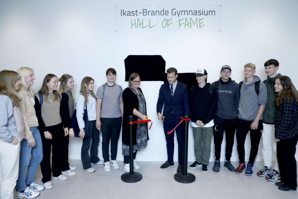 En væg med Ikast-Brande Gymnasium fået »Hall Fame« | Ikast-BrandeNyt